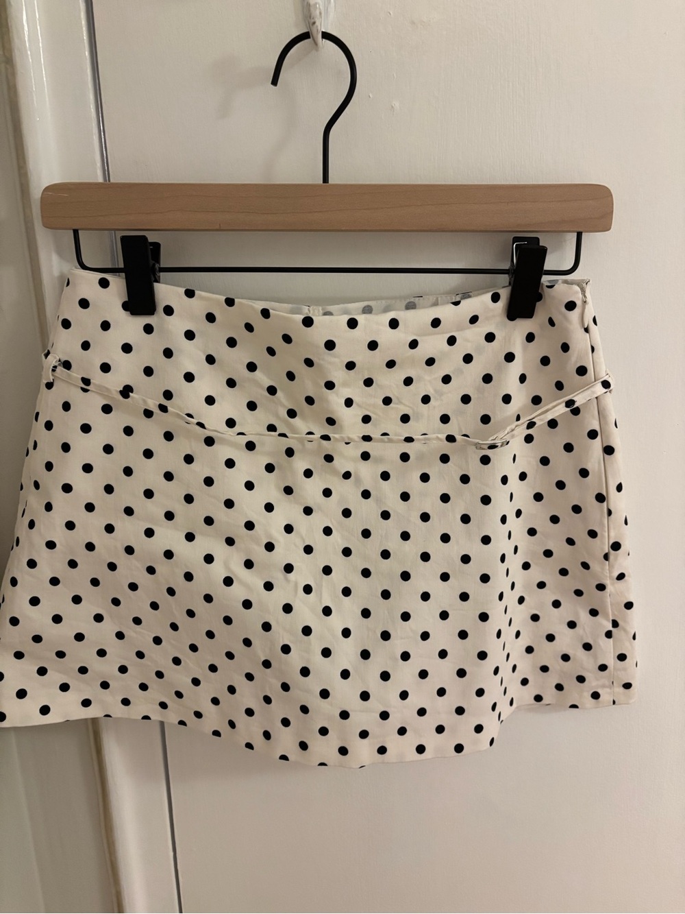 Zara polka dot belted skort